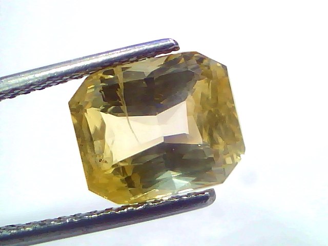 5.74 Ct IGI Certified Unheated Natural Ceylon Yellow Sapphire Pukhraj – 6.30 Ratti