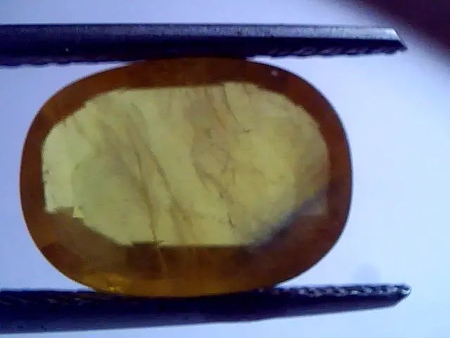 5.74 Ct Natural Bangkok Yellow Sapphire,Pukhraj Gemstone heated