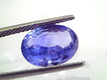 5.76 Ct IGI Certified Unheated Untreated Natural Burma Blue Sapphire AA