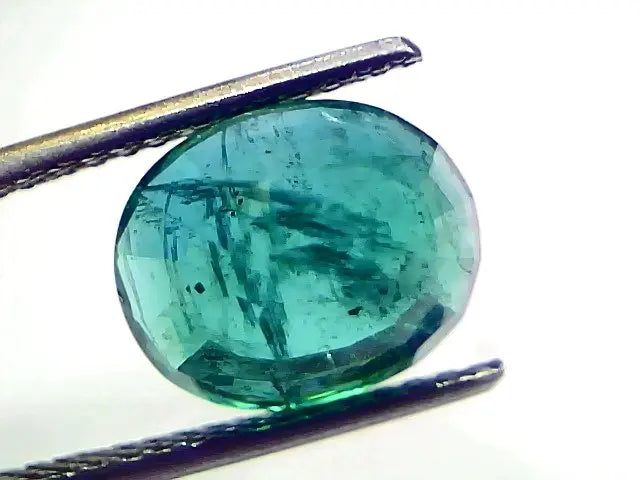 5.77 Ct GII Certified Untreated Natural Zambian Emerald Gemstone AAA