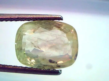 5.77 Carat Unheated Untreat Natural Yellow Sapphire From Ceylon