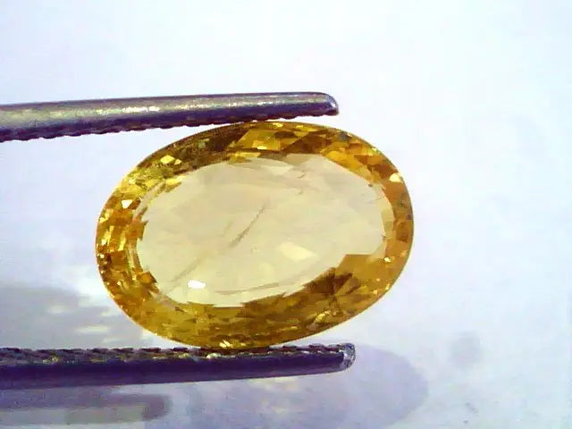 5.79 9.25 Ratti Ct Unheated Untreated Natural Ceylon Yellow Pukhraj