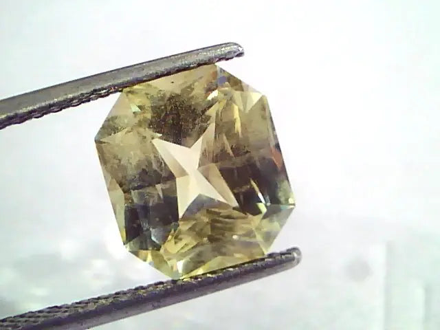 5.80 Ct IGI Certified Unheated Untreated Natural Ceylon Yellow Sapphire