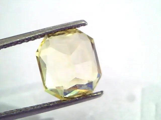 5.80 Ct IGI Certified Unheated Untreated Natural Ceylon Yellow Sapphire