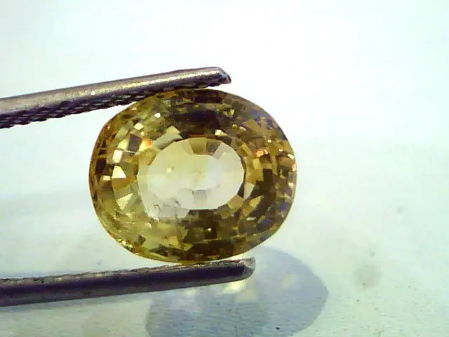 5.86 Ct Unheated Natural Ceylon Yellow Sapphire/Pukhraj IGI Certified