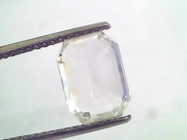 5.84 Ct IGI Certified Unheated Untreated Natural Ceylon White Sapphire AAAA - Venus Gems
