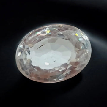 5.86 Ct 6.5 Ratti Natural White Zircon Gemstone For Venus AAAAA - Venus Gems