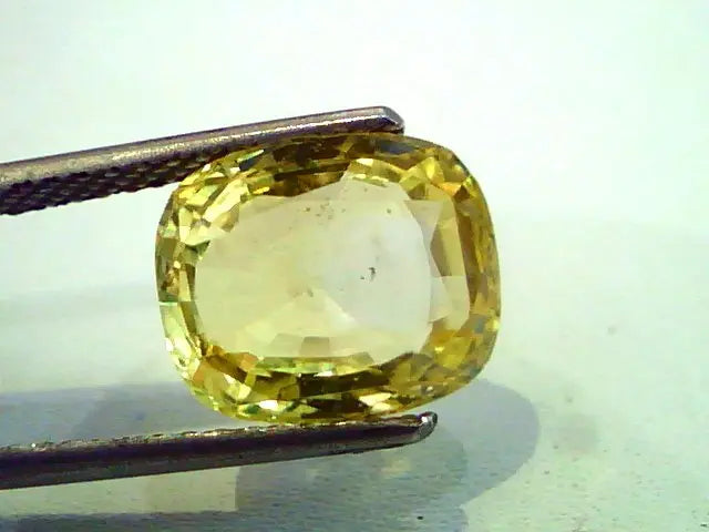 5.81 Ct IGI Certified Unheated Natural Ceylon Yellow Sapphirej