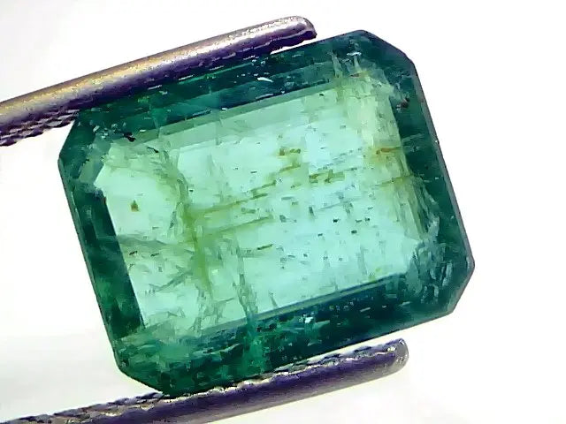 5.86 Ct GII Certified Untreated Natural Zambian Emerald Gemstone AAA
