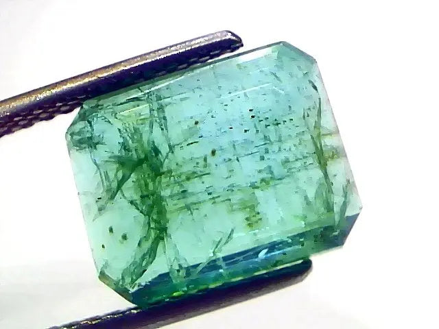 5.86 Ct GII Certified Untreated Natural Zambian Emerald Gemstone AAA