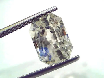 5.87 Ct Unheated Untreated Natural Ceylon WhitePukhraj Sapphire Gems