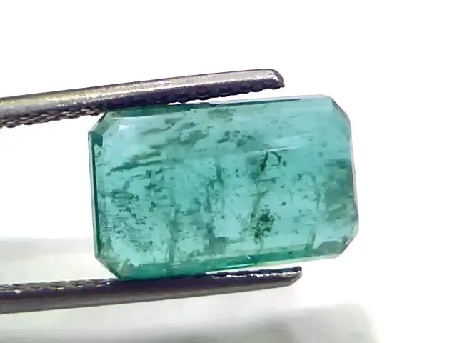 5.88 Ct GII Certified Untreated Natural Zambian Emerald Gems AA - Venus Gems