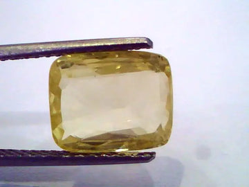 5.92 Ct Unheated Untreated Natural Ceylon Yellow Sapphire Pukhraj