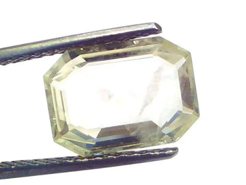 5.90 Ct IGI Certified Unheated Untreated Natural Ceylon Yellow Sapphire - Venus Gems