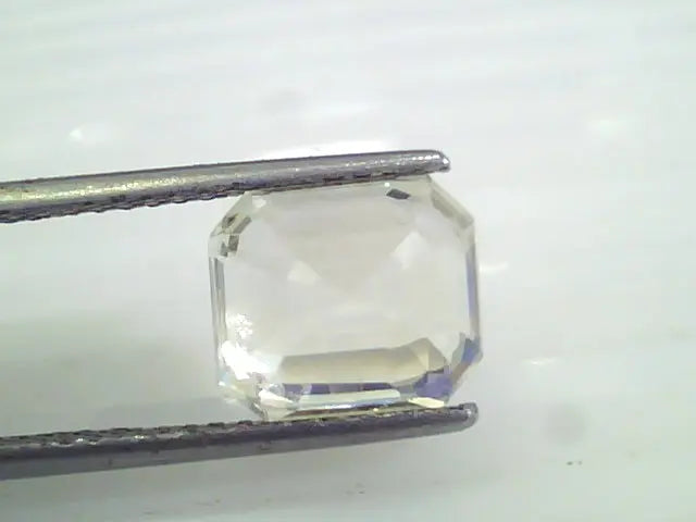 5.95 Ct IGI Certified Unheated Untreated Natural Ceylon White Sapphire AAAA