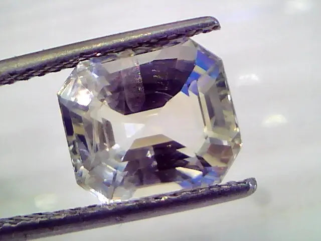 5.95 Ct IGI Certified Unheated Untreated Natural Ceylon White Sapphire AAAA