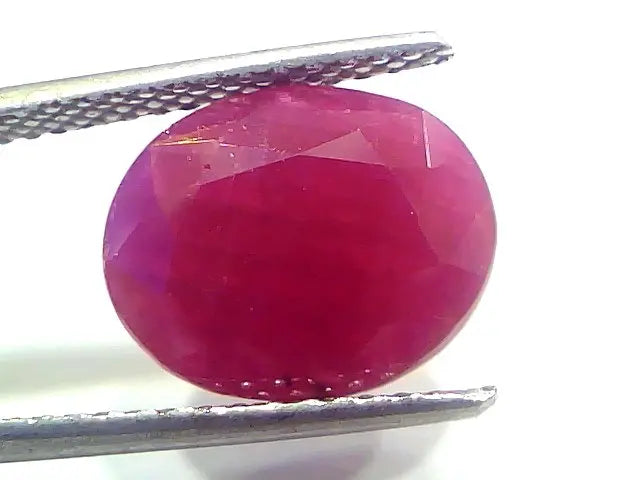 5.93 Ct Certified Unheated Untreated Natural New Burma Ruby Manik Stone