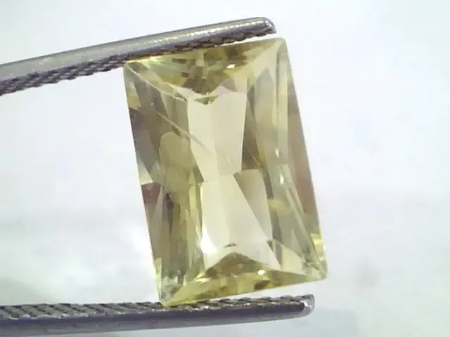 5.96 Ct GII Certified Unheated Untreated Natural Ceylon Yellow Sapphire - Venus Gems