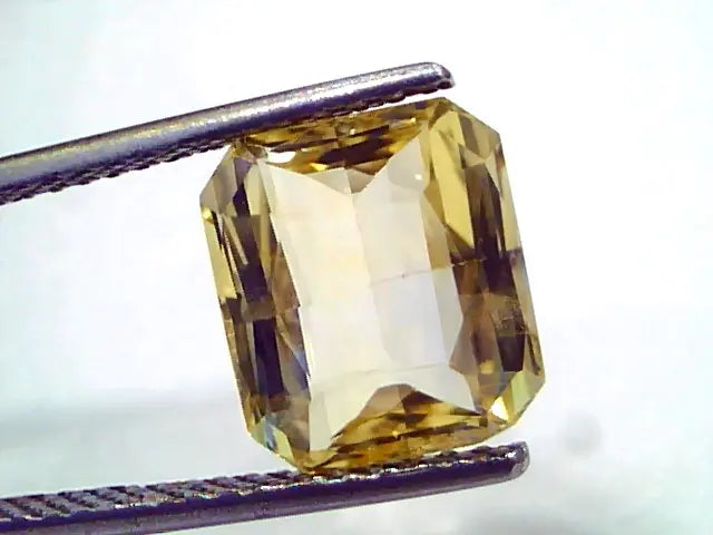 5.99 Ct IGI Certified Unheated Untreated Natural Ceylon Yellow Sapphire AAA
