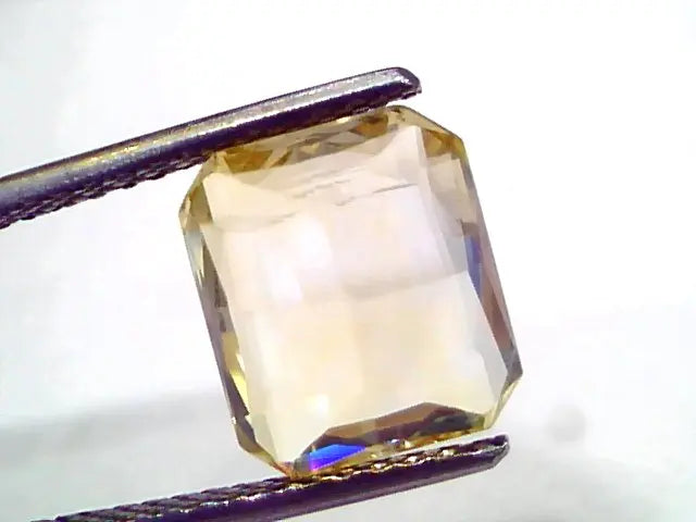 5.99 Ct IGI Certified Unheated Untreated Natural Ceylon Yellow Sapphire AAA