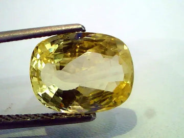 5 Ct Unheated Untreted Natural Ceylon Yellow Sapphire Pukhraj