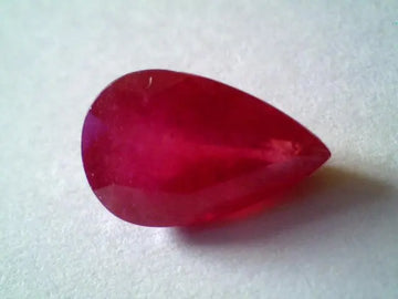 5 Ct Pear Shaped Natural New Burma Ruby Gems,Real Manik