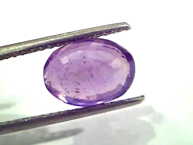 5.17 Ct Unheated Untreated Natural Violet Blue Sapphire Khooni Neelam - Venus Gems