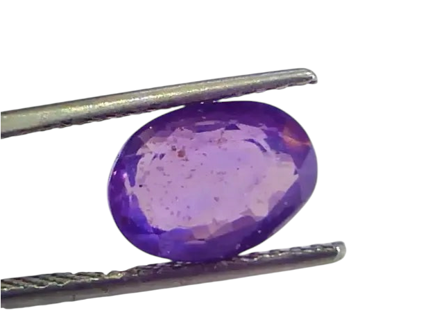 5.17 Ct Unheated Untreated Natural Violet Blue Sapphire Khooni Neelam - Venus Gems