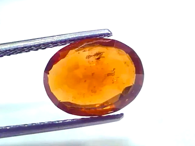 5.13 Ct Untreated Natural Ceylon Gomedh/Hessonite Gemstone - Venus Gems