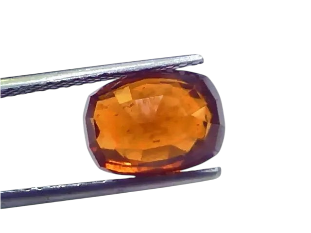 5.21 Ct Untreated Natural Ceylon Gomedh/Hessonite Gemstone - Venus Gems