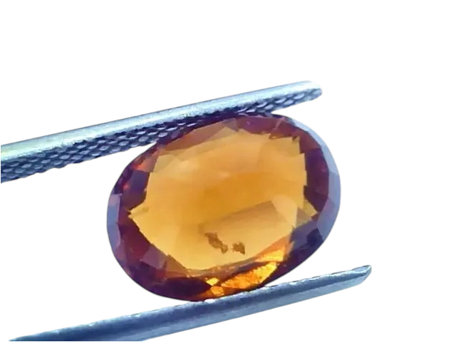 5.06 Ct Untreated Natural Ceylon Gomedh/Hessonite Gemstone - Venus Gems