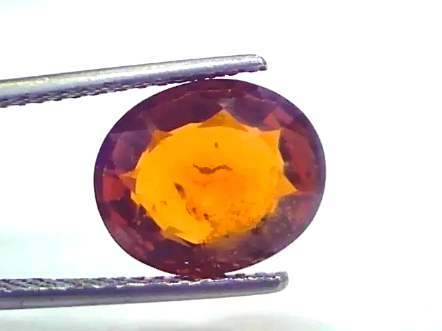 5.52 Ct Untreated Natural Ceylon Gomedh/Hessonite Gemstone - Venus Gems