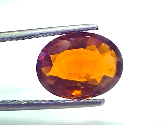 5.13 Ct Untreated Natural Ceylon Gomedh/Hessonite Gemstone - Venus Gems