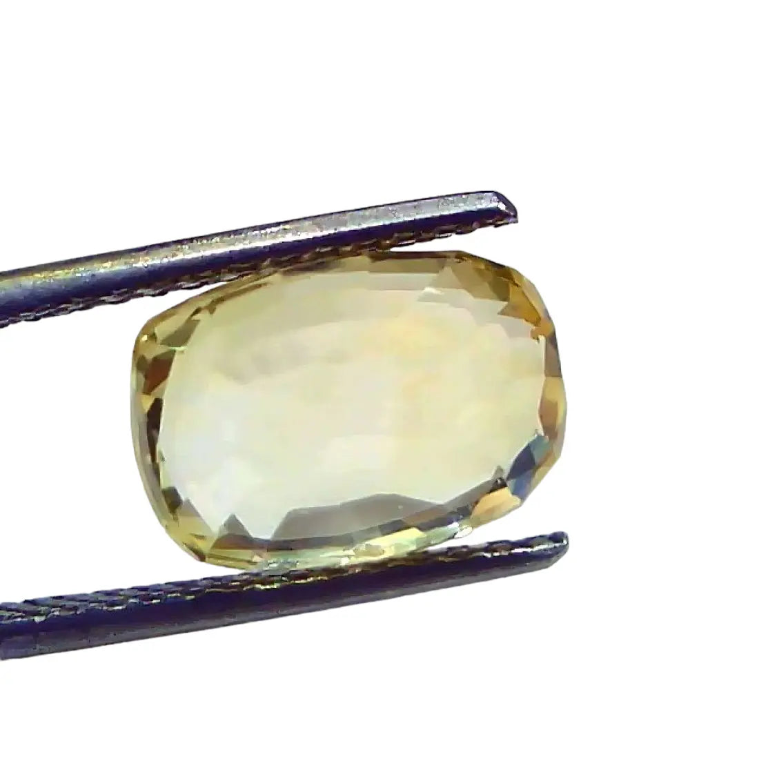 6.00 Ct IGI Certified Unheated Untreated Natural Ceylon Yellow Sapphire