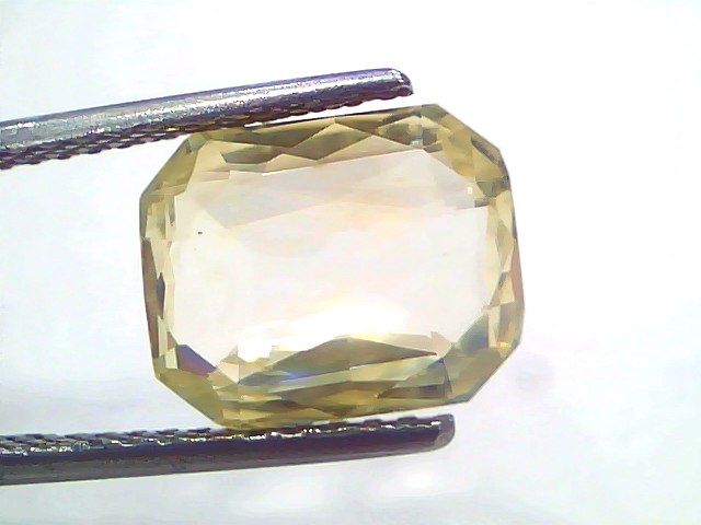 6.00 Ct IGI Certified Unheated Natural Ceylon Yellow Sapphire Pukhraj – 6.59 Ratti