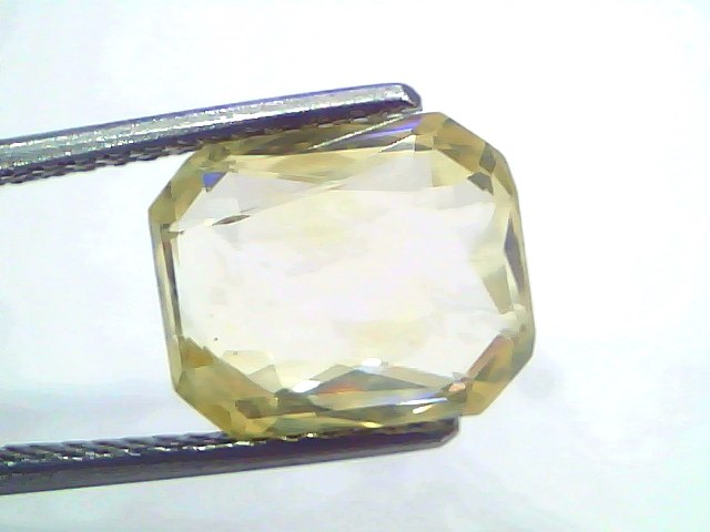 6.00 Ct IGI Certified Unheated Natural Ceylon Yellow Sapphire Pukhraj – 6.59 Ratti