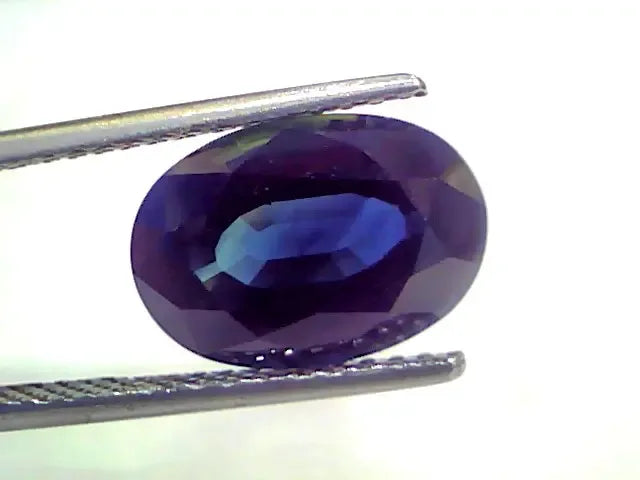 6.01 Ct IGI Certified Untreated Natural Ceylon Deep Blue Sapphire - Venus Gems