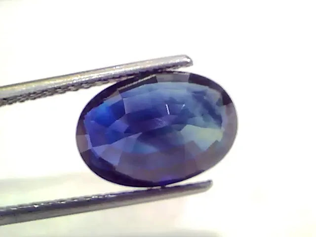6.01 Ct IGI Certified Untreated Natural Ceylon Deep Blue Sapphire - Venus Gems
