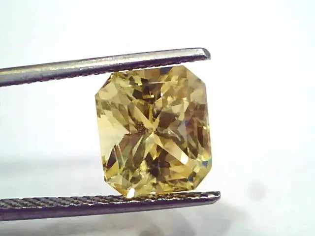 6.01 Ct IGI Certified Unheated Untreated Natural Ceylon Yellow Sapphire