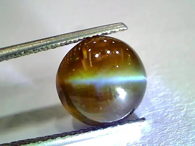 6.02 Ct GII Certified Untreated Natural Chrysoberyl Kanak Khet Cats Eye