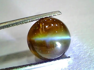 6.02 Ct GII Certified Untreated Natural Chrysoberyl Kanak Khet Cats Eye