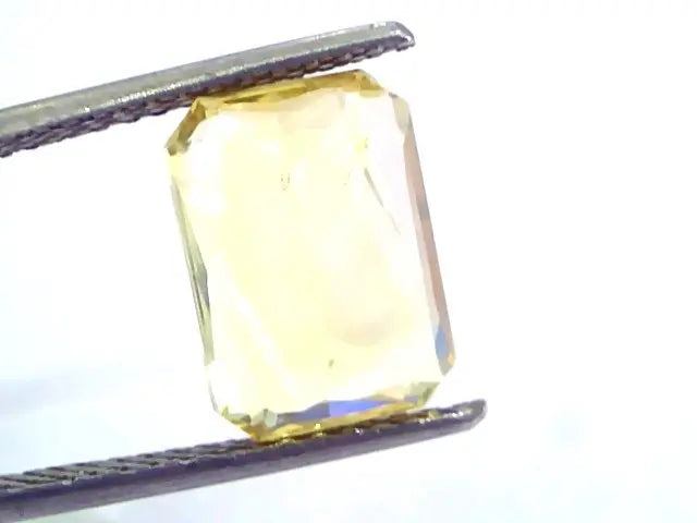 6.06 Ct IGI Certified Unheated Untreated Natural Ceylon Yellow Sapphire