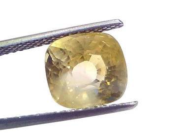 6.08 Ct IGI Certified Unheated Untreated Natural Ceylon Yellow Sapphire