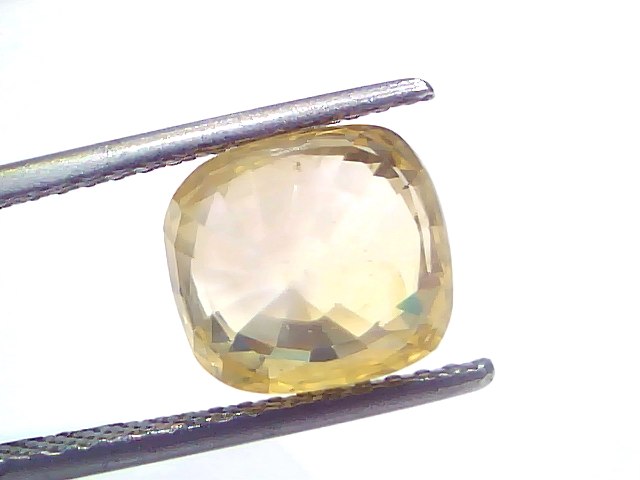 6.08 Ct IGI Certified Unheated Untreated Natural Ceylon Yellow Sapphire