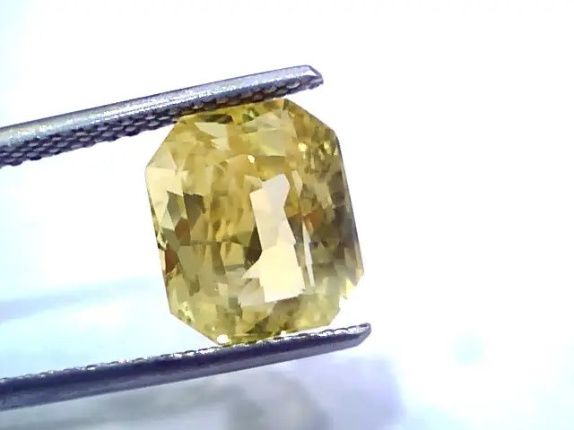 6.09 Ct IGI Certified Unheated Untreated Natural Ceylon Yellow Sapphire
