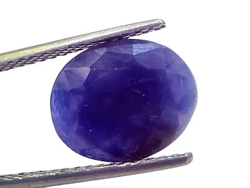 6.11 Ct Certified Unheated Untreated African Blue Sapphire Neelam Stone