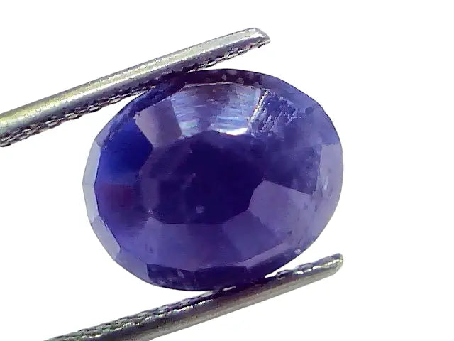 6.11 Ct Certified Unheated Untreated African Blue Sapphire Neelam Stone