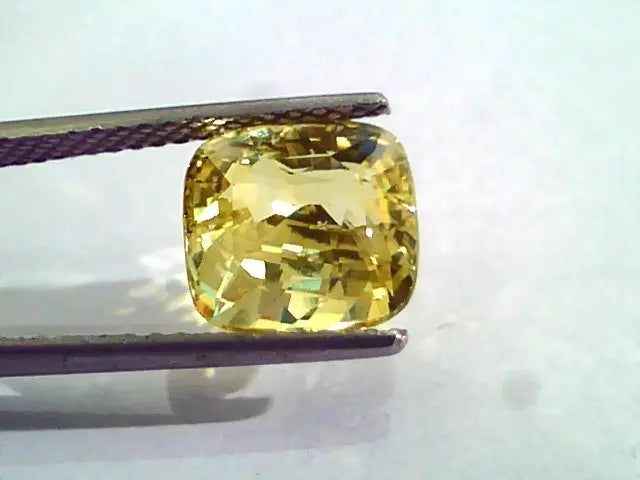 6.11 Ct Unheated Untreated Natural Ceylon Yellow Sapphire Gemstone