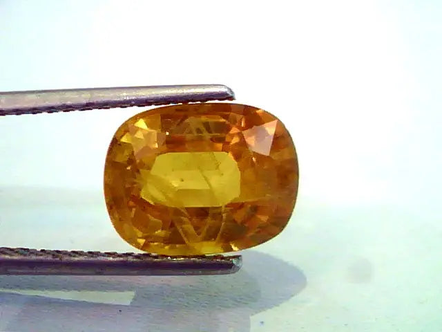 6.11 Ct Natural Premium Bangkok Yellow Sapphire/Pukhraj Heated