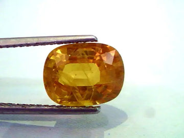 6.11 Ct Natural Premium Bangkok Yellow Sapphire/Pukhraj Heated